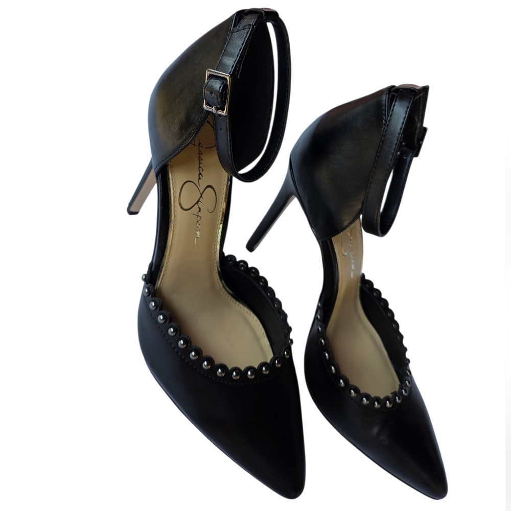 Jessica Simpson Black Studded Heels